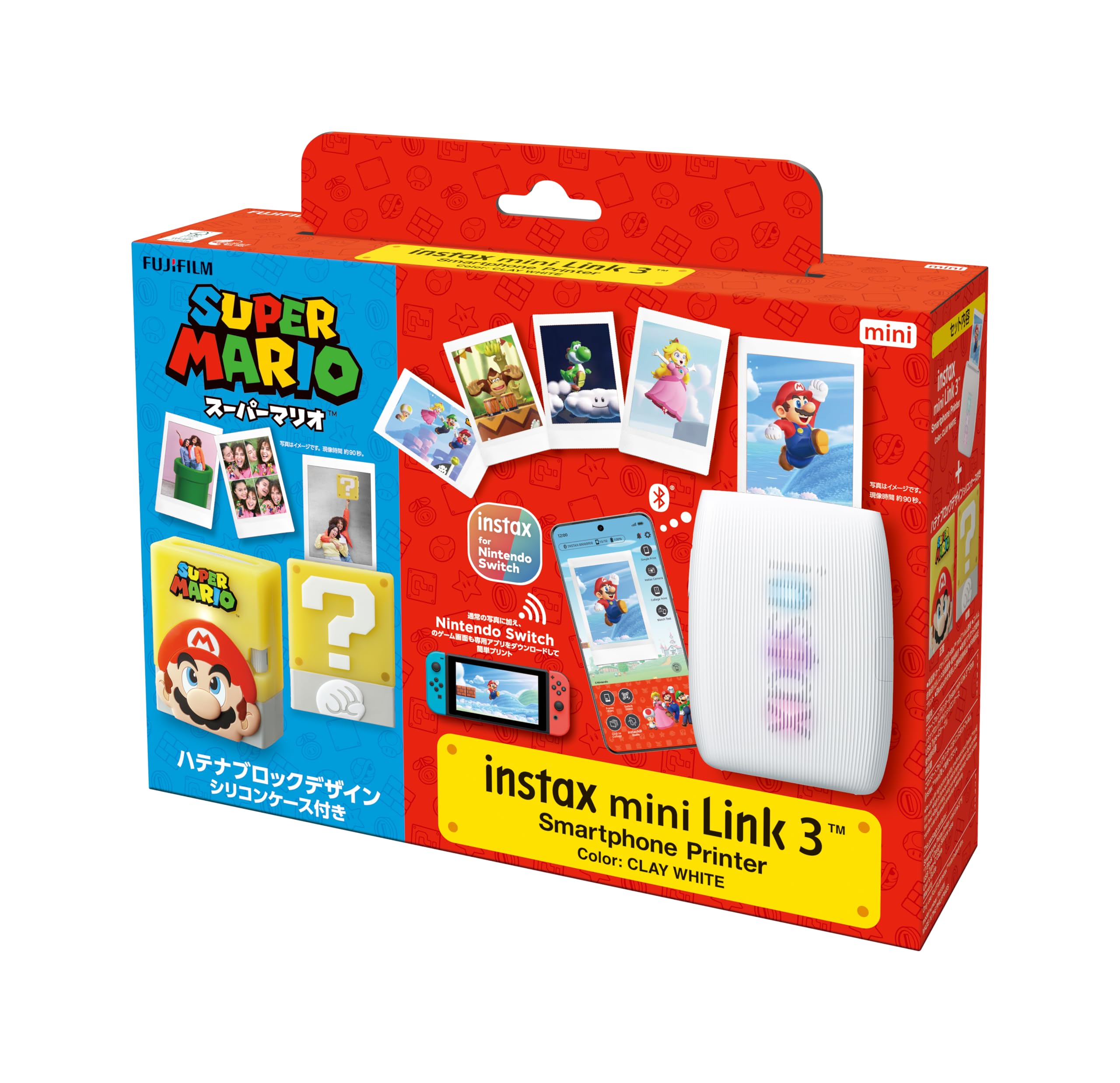 FUJIFILM instax mini Link 3 マリオ　インスタックス Amazon.co.jp: INSTAX mini Link 3インスタントフォトプリンター限定版